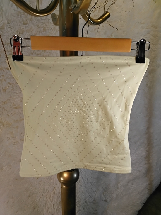 Dresses & Skirts - Womens Light Green Embellished Tube Top